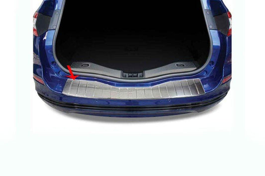 Cover on the rear bumper (SW, stainless steel) for Ford Mondeo 2014-2022 - Reelken Auto