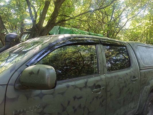 Window Deflectors (4 pcs, Sunplex Sport) for Toyota Hilux 2015- - image 1