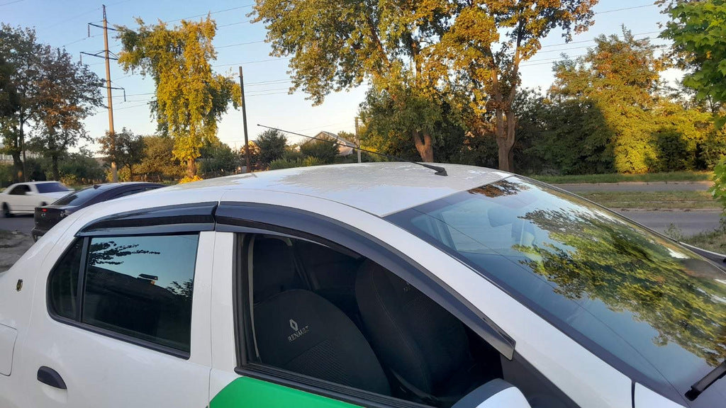 Window Deflectors SD (4 pcs, Sunplex Sport) for Renault Logan II 2013-2022 - image 1