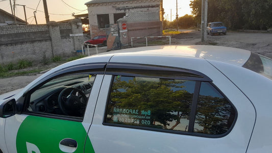 Window Deflectors (4 pcs, Sunplex Sport) for Dacia Logan II 2013-2022 - image 2