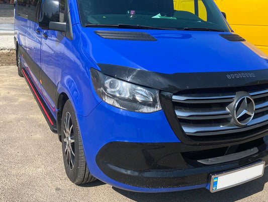 Side Steps Maya Red (2 pcs, Aluminum) for Mercedes Sprinter W907/W910 2018- - image 1