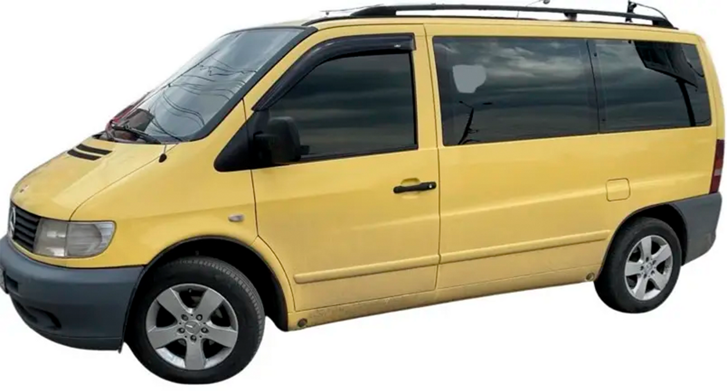 Window Deflectors (2 pcs, HIC) for Mercedes Vito W638 1996-2003 - image 6