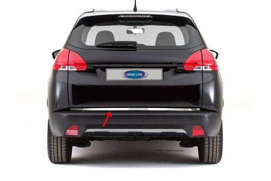Trunk edge (stainless steel) for Peugeot 2008 2013-2019 - Reelken Auto