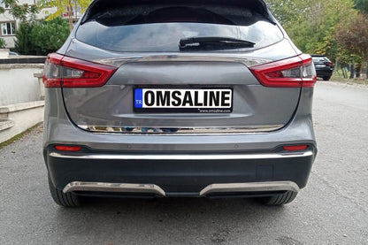 Rear bumper trim stainless steel for Nissan Qashqai 2014-2021 - image 5