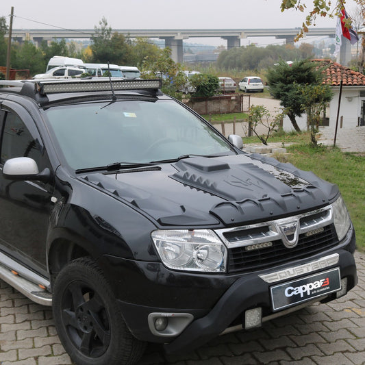 Hood Scoop Cover Set DRAGON (3 pcs) for Dacia Duster 2008-2018 - image 1