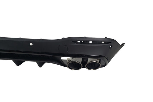 Rear diffuser with Black inserts (GLS53 design) for Mercedes GLS X167 - image 2