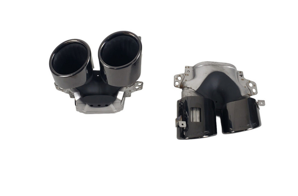 Rear diffuser with tips Black (GLS53 design) for Mercedes GLS X167 2019- - image 3