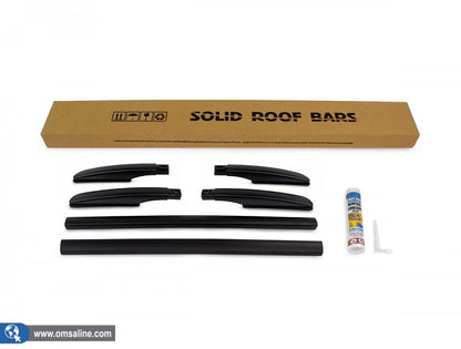 Roof Rails OmsaLine Solid (2 pcs, black) for Mitsubishi L200 2015-2024 - image 1