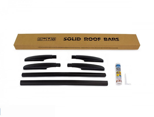 Roof Rails OmsaLine Solid (2 pcs, black) for Audi A3 2012-2020 - image 1