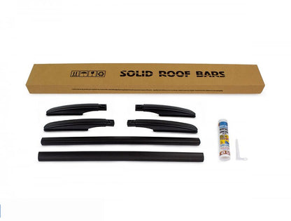 Roof Rails OmsaLine Solid (2 pcs, black) for Toyota Auris 2007-2012 - image 1