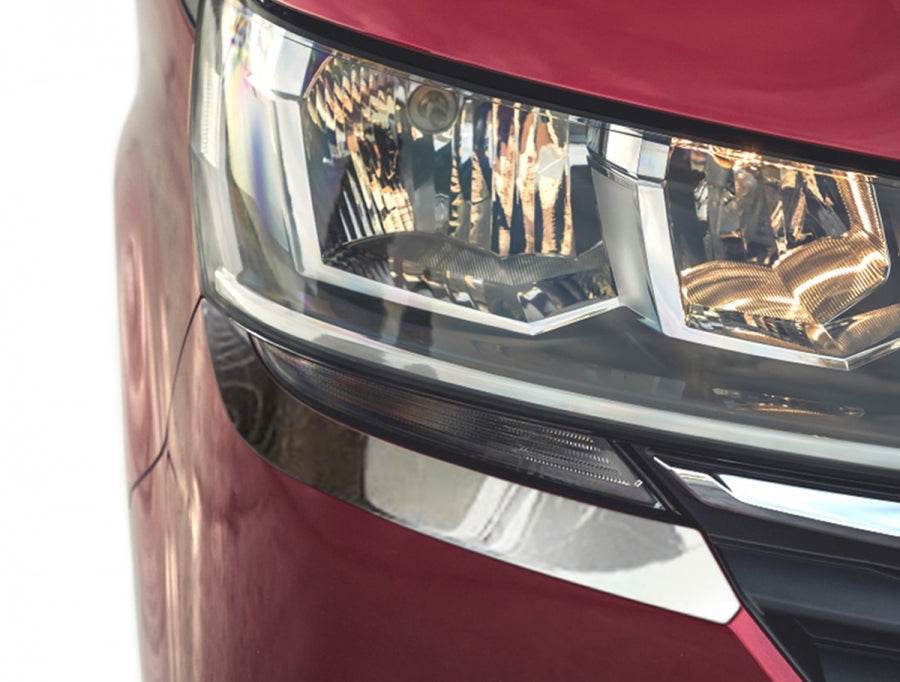 Eyelashes for headlights 2019+ (2 pieces, stainless steel) for Volkswagen T6 - Reelken Auto