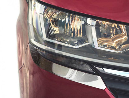 Eyelashes for headlights 2019+ (2 pieces, stainless steel) for Volkswagen T6 - Reelken Auto