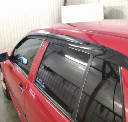 Window Deflectors HB (4 pcs, Sunplex Sport) for Volkswagen Golf 4 1997-2006 - image 1