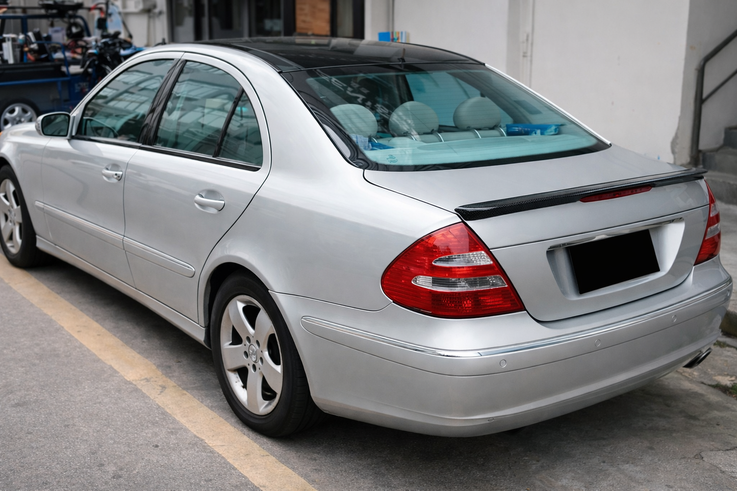 Spoiler (Carbon) for Mercedes E-сlass W211 2002-2009 - image 3