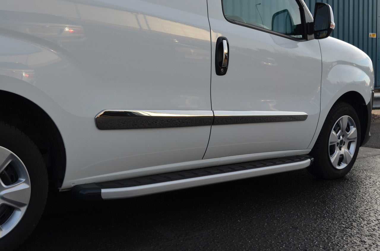Door Moldings Stainless Steel (4 pcs) for Fiat Doblo II 2010-2022 - image 6