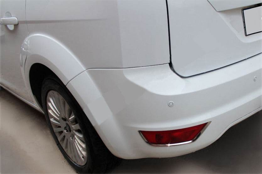 Facing the rear of the reflector (2 pcs, stainless steel) for Ford Focus II 2008-2011 - Reelken Auto