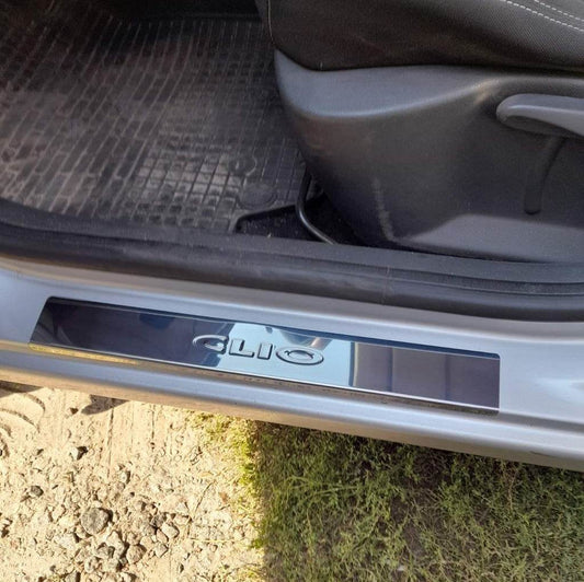 Carmos sill plates (4 pcs., stainless steel) for Renault Clio IV 2012-2019 - Reelken Auto