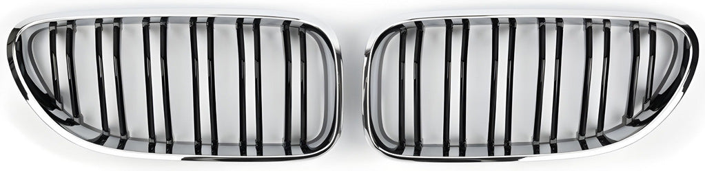 Kidneys M-Look (Gloss Black with Chrome Trim) for BMW 6 Series F12/F13/F06 2011-2018 - image 2