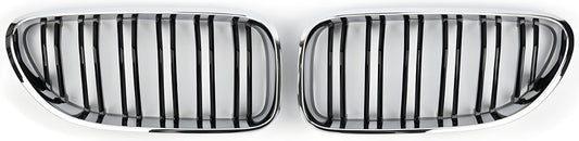 Kidneys M-Look (Gloss Black with Chrome Trim) for BMW 6 Series F12/F13/F06 2011-2018 - image 2