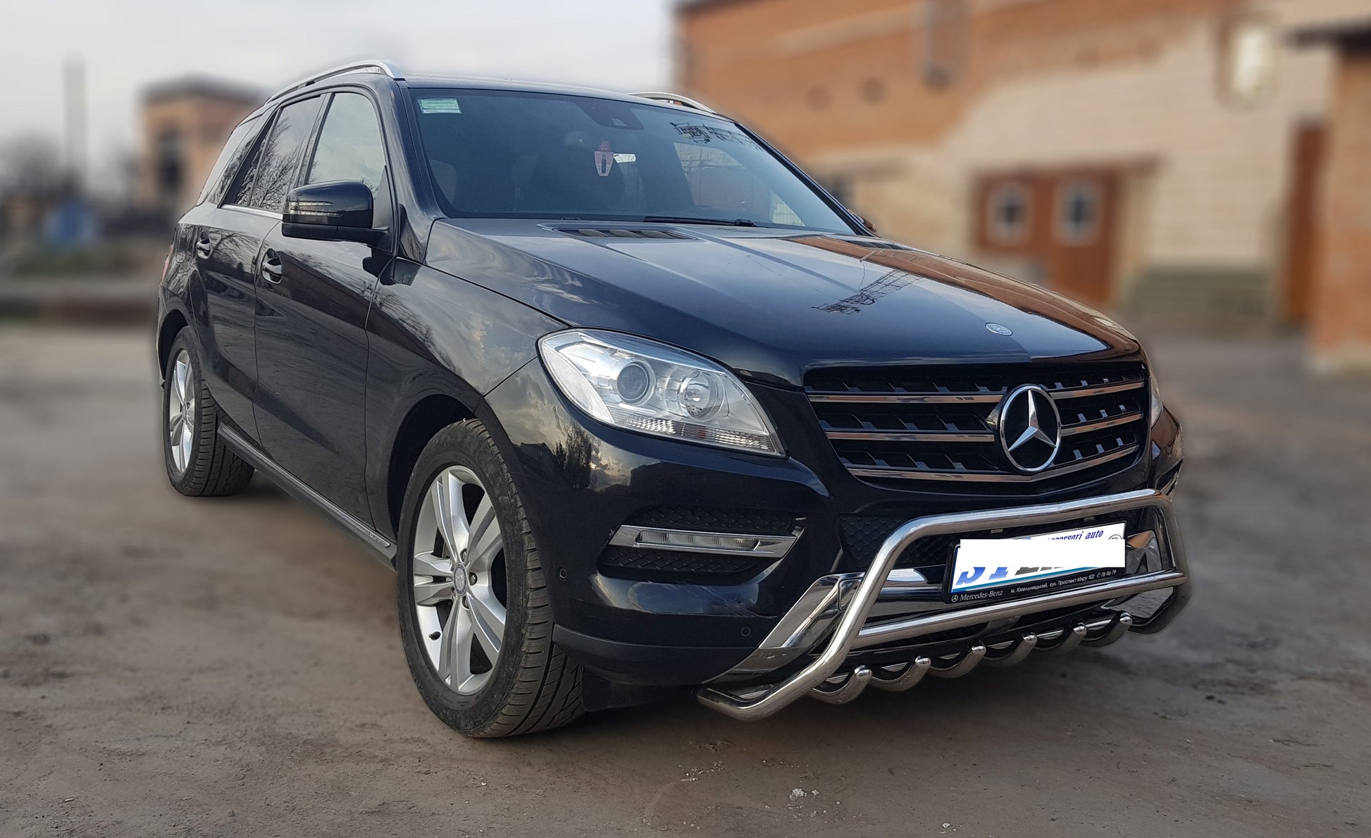 Bull Bar WT003 (Stainless Steel) for Mercedes GLE/ML сlass W166 2011-2018 - image 3