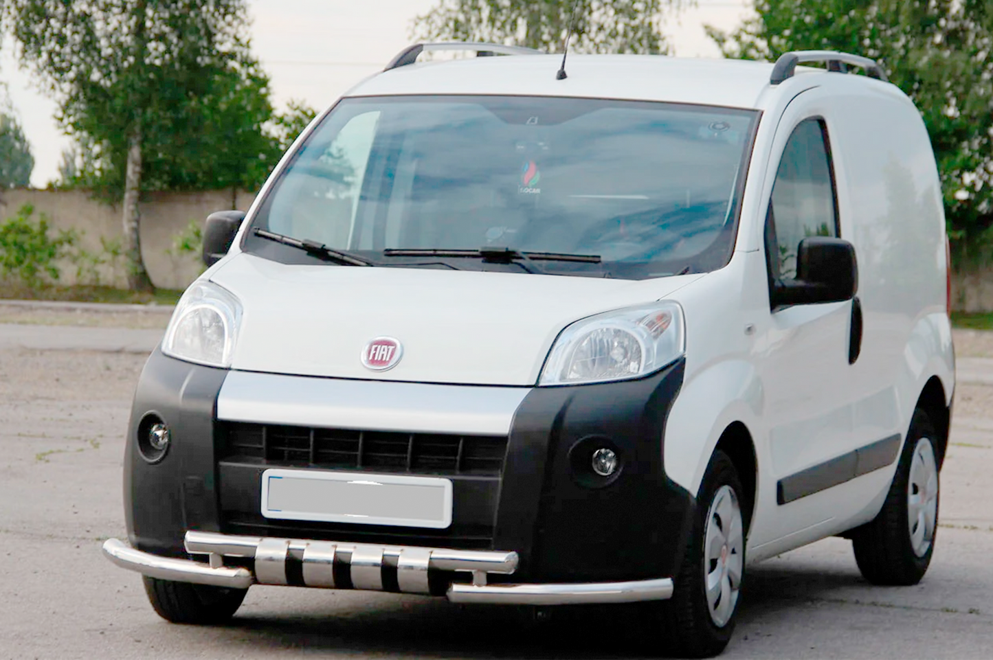 Front Bull Bar Shark Stainless Steel for Fiat Fiorino/Qubo 2008-2024 - image 3