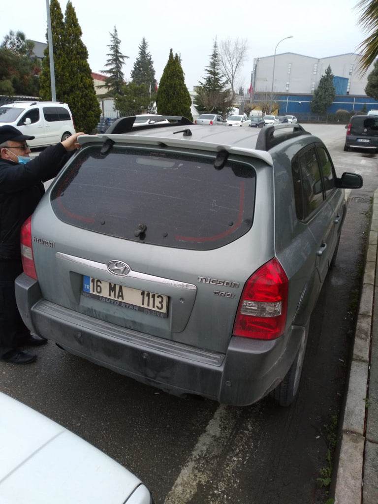 Meliset spoiler (for painting) for Hyundai Tucson JM 2004↗ - Reelken Auto