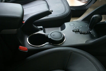 Cup Holder Rings (Stainless Steel) for Hyundai IX-35 2010-2015 - image 1
