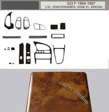 Dashboard Trim (Walnut, F 1994-1997) for Mazda 323 1977-2003 - image 2