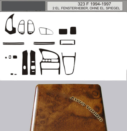 Dashboard Trim (Walnut, F 1994-1997) for Mazda 323 1977-2003 - image 2