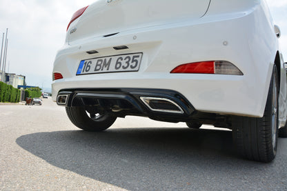 Rear bumper extension Meliset (primed for painting) for Hyundai I-20 2014-2020 - image 2