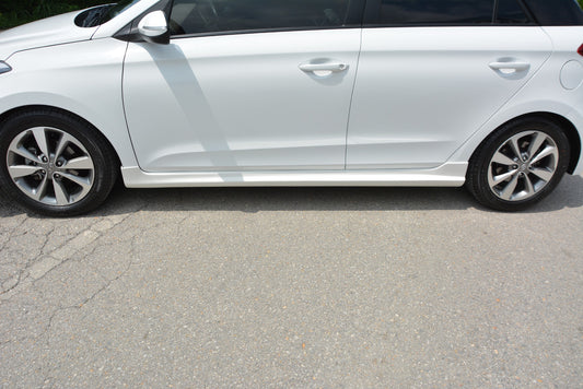 Side Skirts Meliset (primed for painting) for Hyundai I-20 2014-2020 - image 2