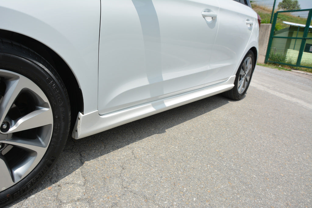 Side Skirts Meliset (primed for painting) for Hyundai I-20 2014-2020 - image 1