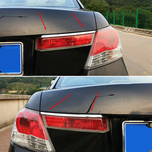 Chrome Tail Light Covers (2 pcs, Plastic) for Honda Accord VIII 2008-2012 - image 1
