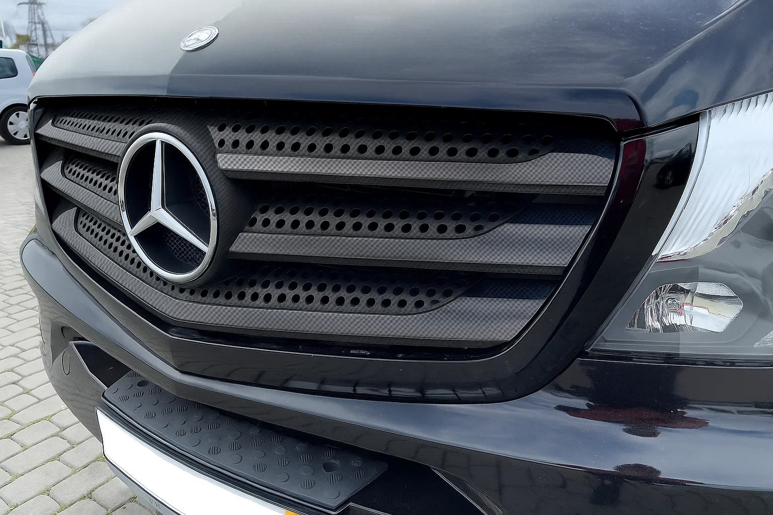 Grille Covers (6 pcs, Carbon) for Mercedes Vito/V-class W447 2014- - image 4