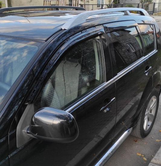 Window Deflectors (4 pcs, HIC) for Peugeot 4007 2007-2013 - image 1