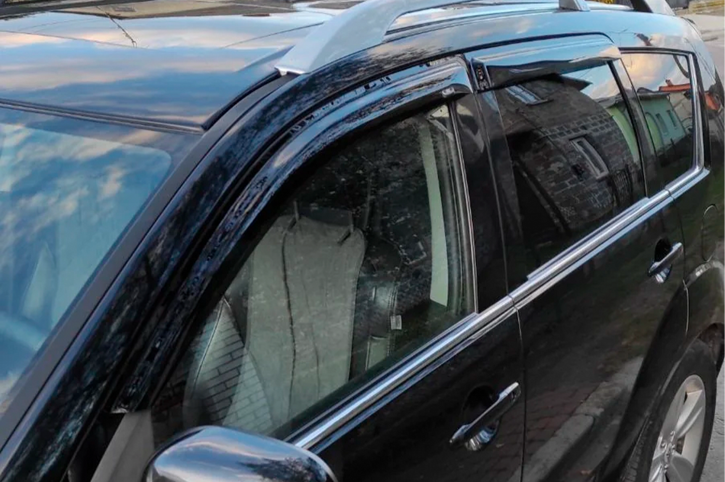 Window Deflectors (4 pcs, HIC) for Peugeot 4007 2007-2013 - image 3
