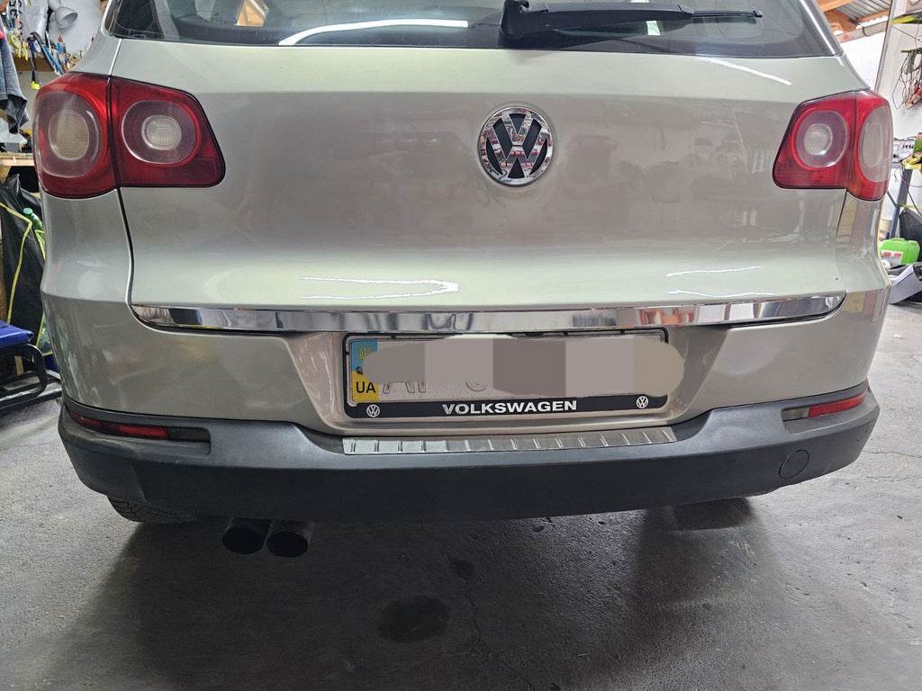 Trunk edge (stainless steel) for Volkswagen Tiguan 2007-2016 - Reelken Auto
