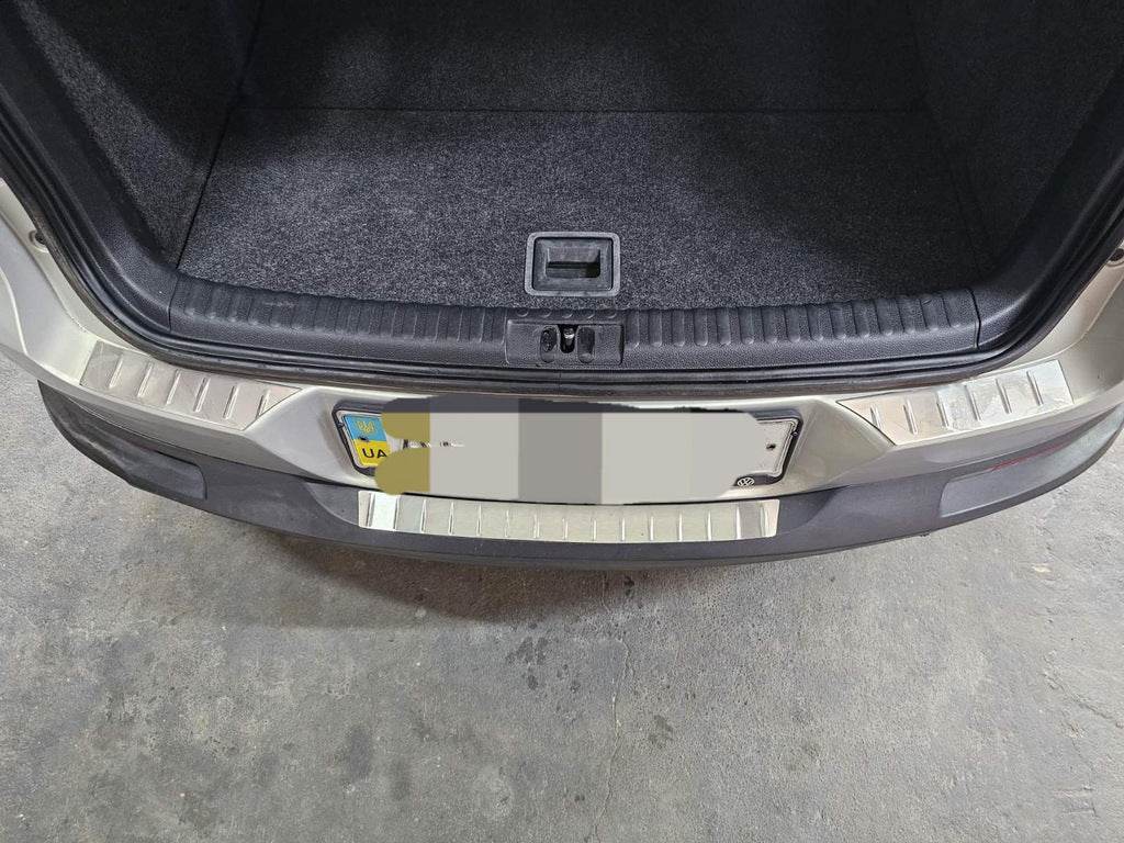 Pad on the rear bumper OmsaLine (stainless steel) for Volkswagen Tiguan 2007-2016 - Reelken Auto