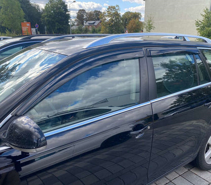Window Deflectors Variant (4 pcs, HIC) for Volkswagen Golf 6 2008-2014 - image 1