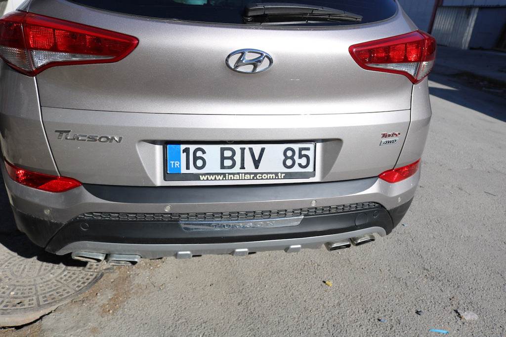 Rear bumper cover EuroCap 2016-2018 (ABS) for Hyundai Tucson TL 2016-2021 - Reelken Auto