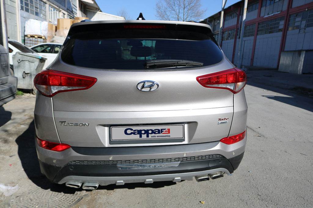 Rear bumper cover EuroCap 2016-2018 (ABS) for Hyundai Tucson TL 2016-2021 - Reelken Auto