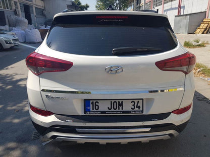 Rear bumper cover EuroCap 2016-2018 (ABS) for Hyundai Tucson TL 2016-2021 - Reelken Auto