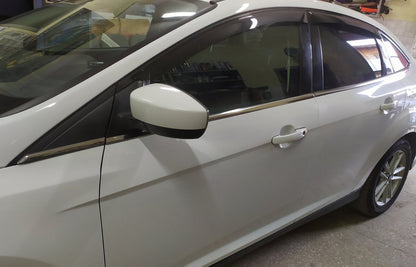 Bottom edging of glass (8 pieces, stainless steel) for Ford Focus III 2011-2017 - image 12