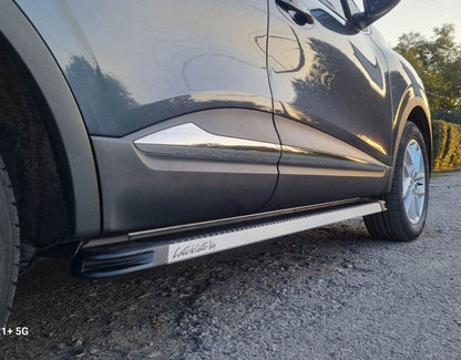 Lateral platforms Maya V1 (2 pieces, aluminum) for Renault Kadjar - Reelken Auto