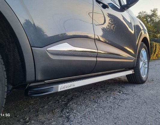Lateral platforms Maya V1 (2 pieces, aluminum) for Renault Kadjar - Reelken Auto