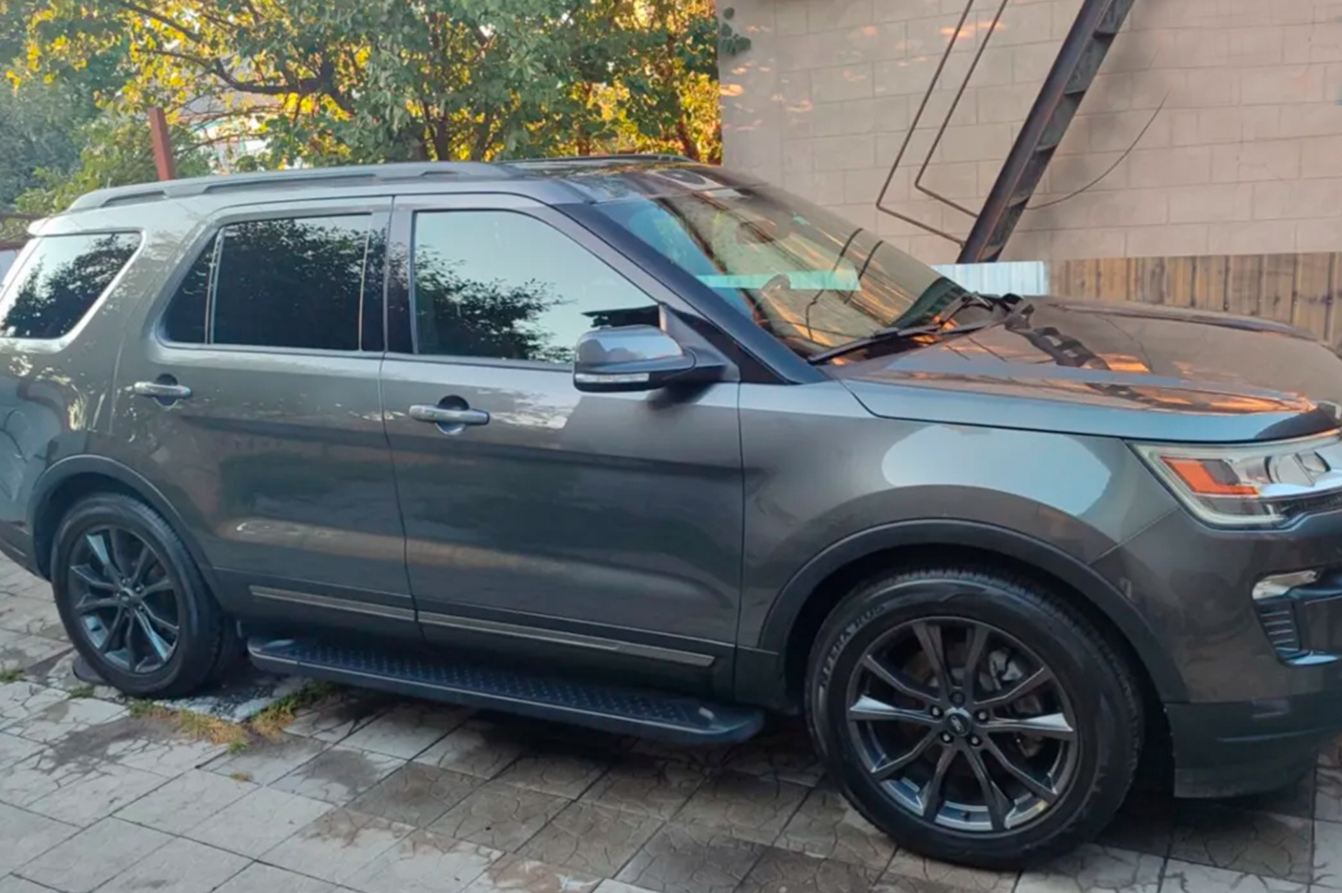 Side Steps Allmond Black (2 pcs, Aluminum) for Ford Explorer 2011-2019 - image 5