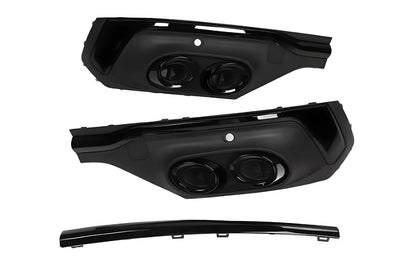 Rear diffuser (2020-2024, with nozzles Black) for Audi Q5 2017-2025 - image 7