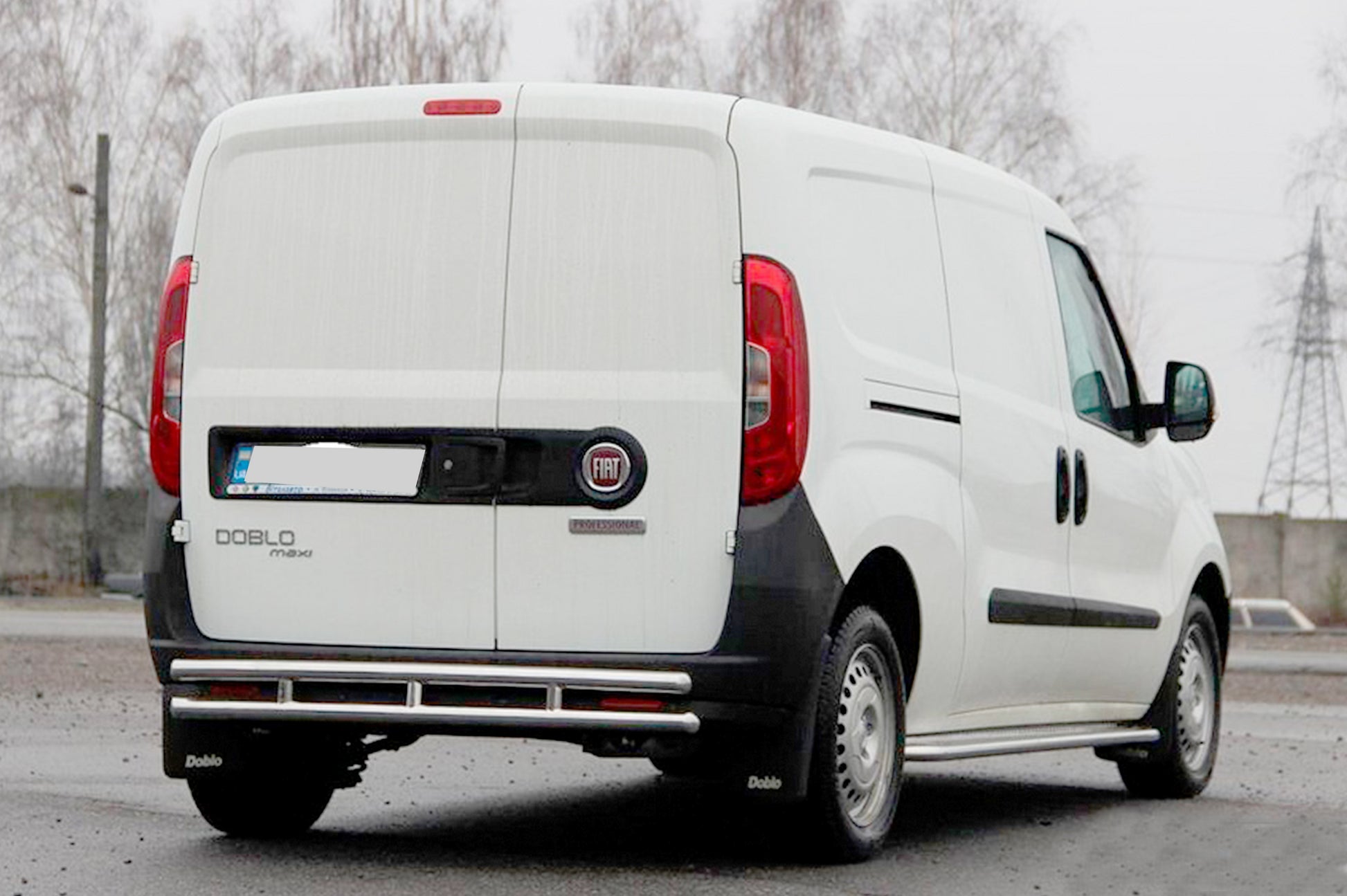 Rear Bar AK002/1-Double (Stainless Steel) for Opel Combo 2012-2018 - image 3