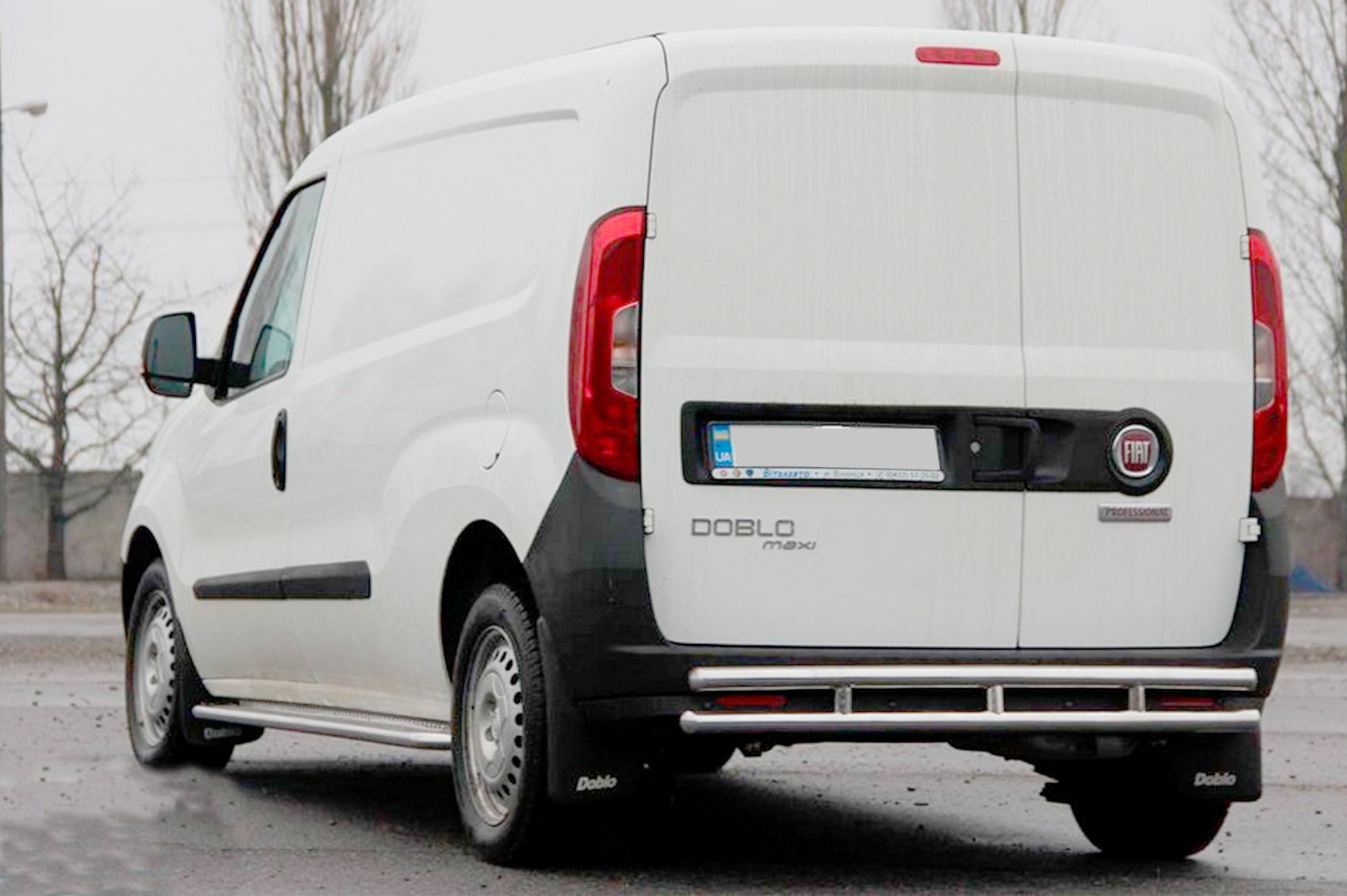 Rear Bar AK002/1-Double (Stainless Steel) for Opel Combo 2012-2018 - image 1