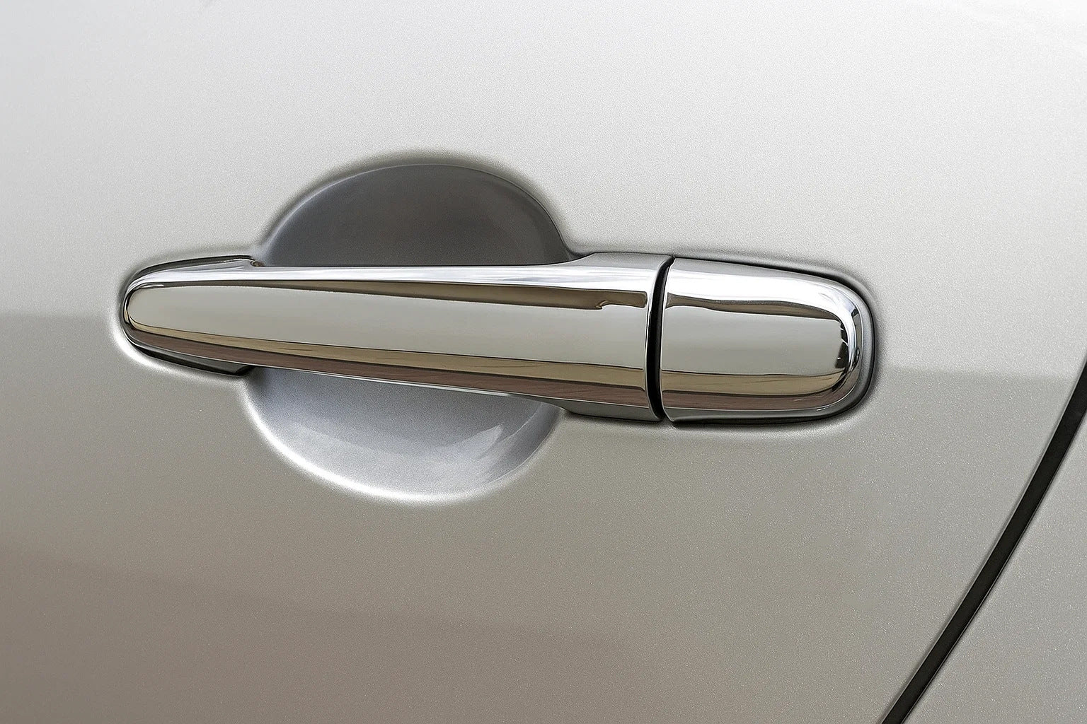 Chrome Door Handle Covers (4 pcs, Stainless Steel) for Mazda 2 2003-2007 - image 2